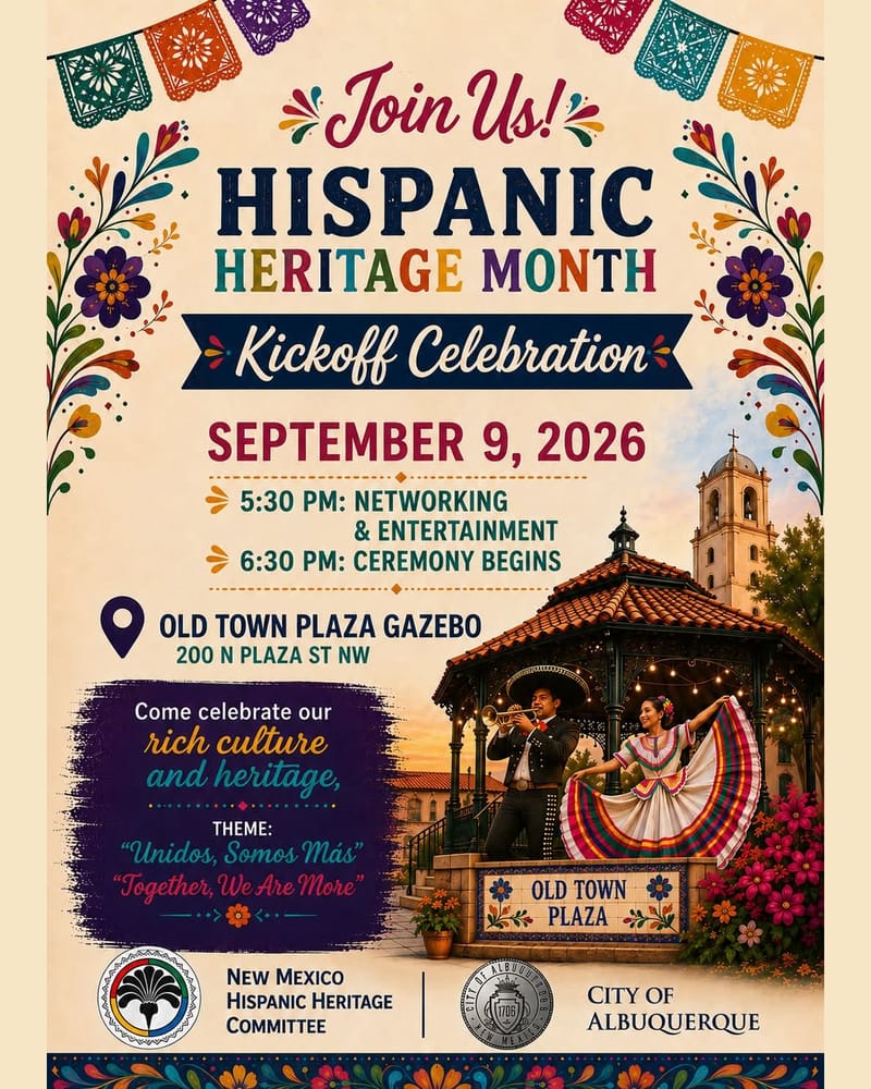 Hispanic Heritage Month Kickoff Celebration — Wednesday, September 9, 2026