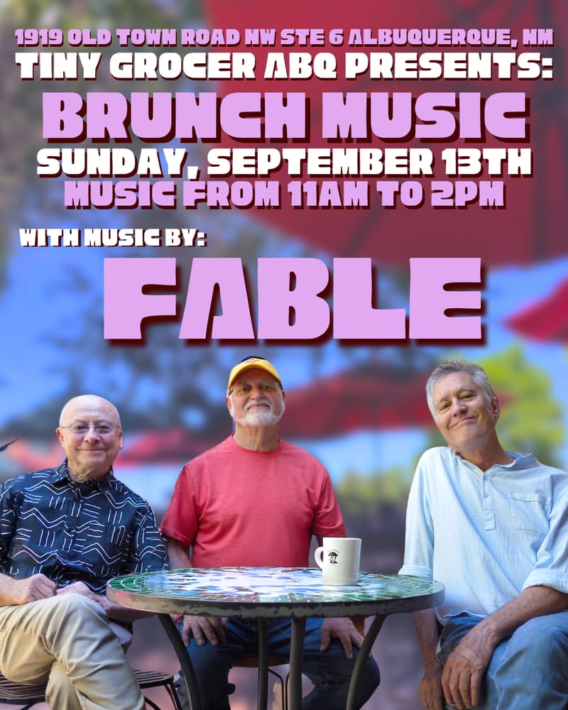 Sunday Brunch Music — Sunday, September 13, 2026