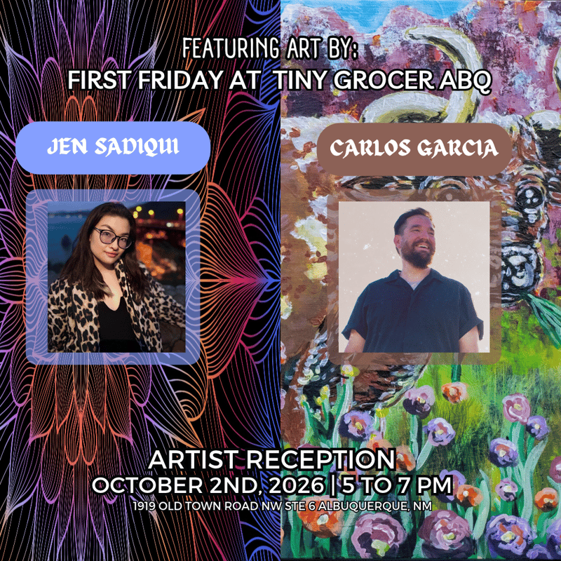 First Friday Artist Reception — Friday, October 2, 2026