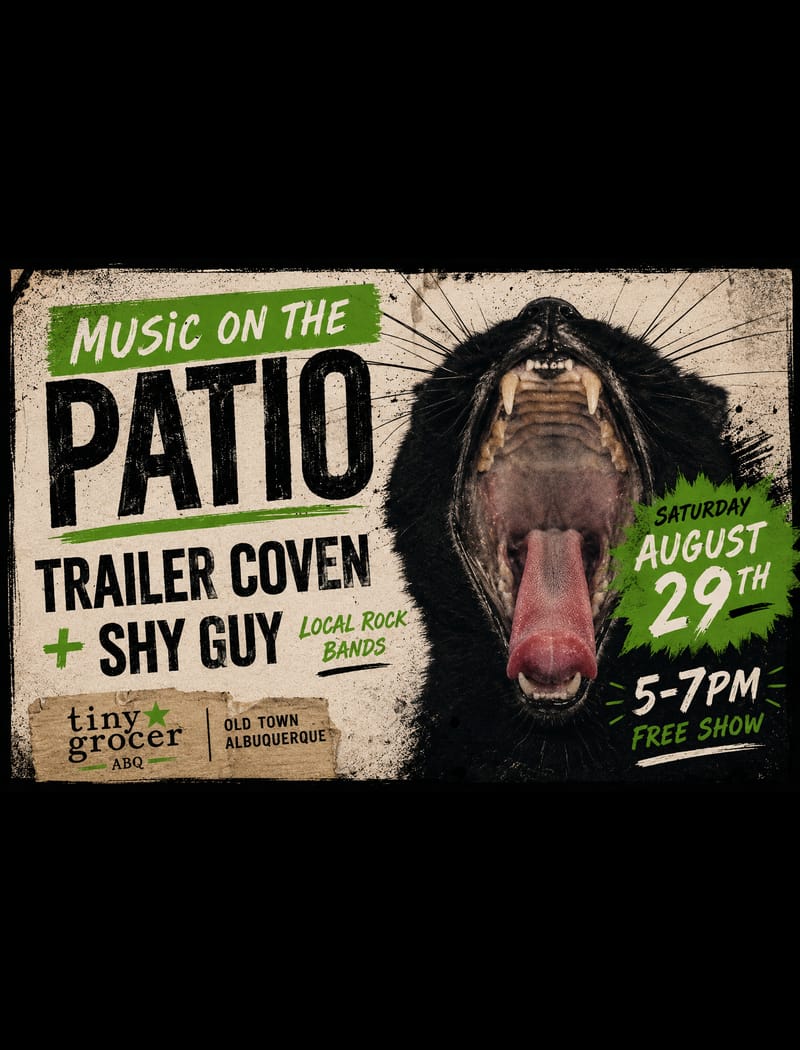 Music on the Patio — Saturday, August 29, 2026