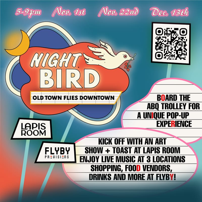 Nightbird // Old Town Flies Downtown — Friday, November 22, 2024
