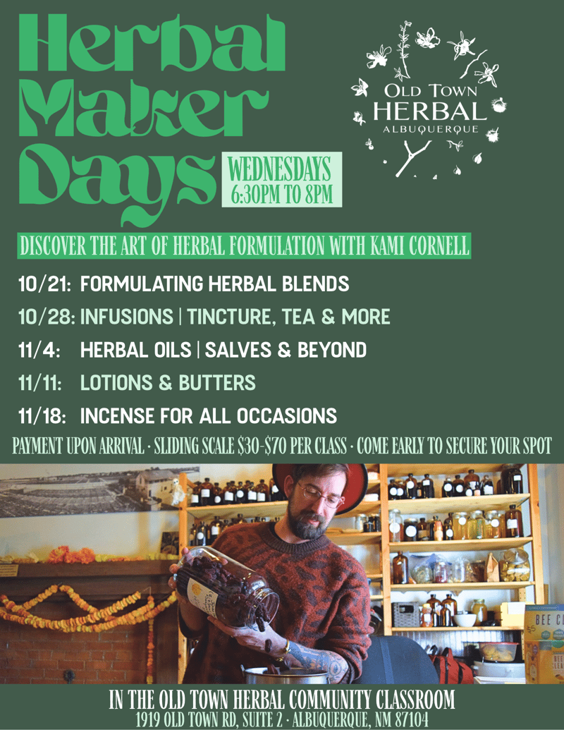 Herbal Maker Days — Wednesday, October 28, 2026